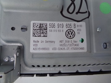 VW GOLF 7 TOURAN 5TA ЖК-ЭКРАН НАВИ 5G6919605B