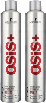 SCHWARZKOPF OSIS FREEZE STRONG HAIRSPRAY 2X500ML