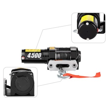 Электрическая лебедка VEVOR 4500 фунтов 12 В 2041 кг