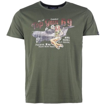 Koszulka Męska sportowa Bawełniana T-shirt Mil-Tec Pin-Up Oliwkowa S