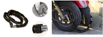 ЦЕПНОЙ ВЕЛОСИПЕДНЫЙ ЗАМОК ДЛЯ МОТОВЕЛОСИПЕДА, ЗАМОК КОЛЕСА ДЛЯ ВЕЛОСИПЕДНОЙ РАМЫ 80 СМ