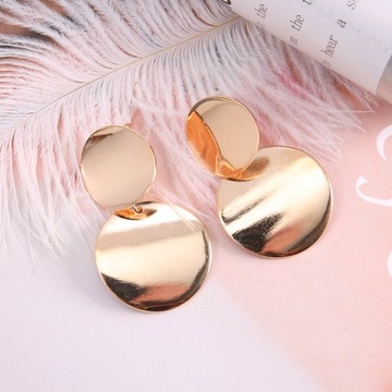 СЕРЬГИ-КОЛЬЦА С ЗОЛОТЫМИ КАПЛЯМИ, БОЛЬШОЙ