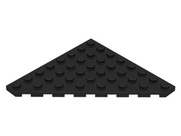 LEGO Płytka - wedge 8x8 (30504) czarna 1szt.