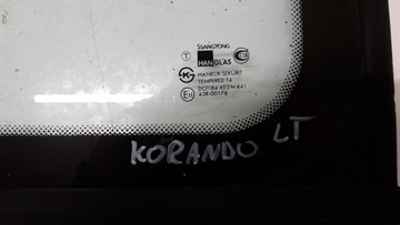 KORANDO II 2 96- SKLO (OKNO) LEVÝ ZADNÍ KAROSERIE