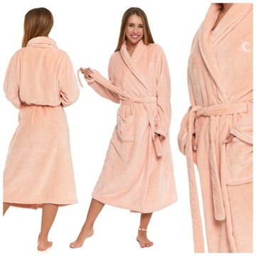 SZALFROK DAMSKI Z WIĄZANIEM DŁUGI MORAJ ROZM. S