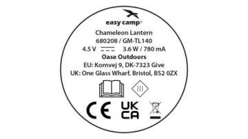 EASY CAMP Красочный походный светильник-хамелеон