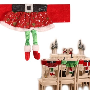 POKROWIEC NA KRZESŁO ŚWIĘTA OZDOBA OPARCIA KRZES