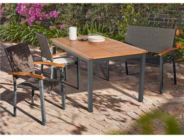 Садовая скамейка, плетеный техноротанг, патио, балкон, терраса, 200 кг.