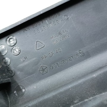 КОРОБКА ДВЕРИ ЗАДНЯЯ ЛЕВАЯ JEEP WRANGLER JK 4D SOFT TOP