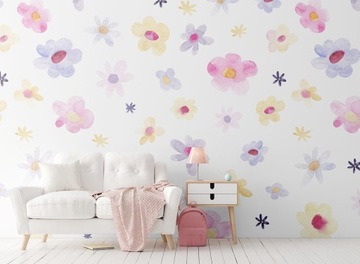 Фотообои на заказ, БАБОЧКА, САМОЛЕТ, другая акварель.