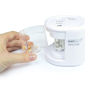 Электрическая точилка для двойных мелков Rapesco Pink Rose с контейнером