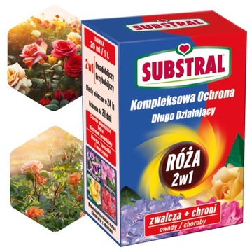 SUBSTRAL OCHRONA RÓŻ 25ml RÓŻA 2W1 OWADOBÓJCZY GRZYBOBÓJCZY ZWALCZA CHRONI
