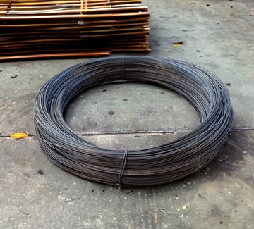 Drut wiązałkowy 1,6 zbrojeniowy żarzony do wiązania czarny 1kg