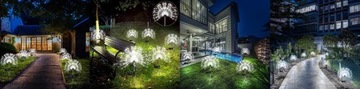 2шт СОЛНЕЧНАЯ САДОВАЯ ЛАМПА Одуванчик ФЕЙЕРВЕРК 150LED