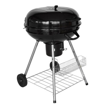 Grill węglowy okragły z POKRYWĄ popielnik GW0201
