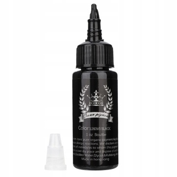 TUSZ DO TATUAŻU LINING BLACK 30ML CZARNY NAUKI TATUAŻU