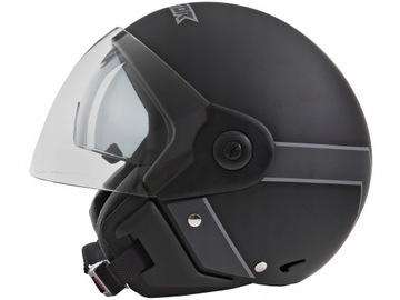 KASK MOTOCYKLOWY OTWARTY MOTOR SKUTER Z SZYBĄ VT M