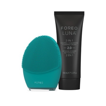 FOREO LUNA 4 MEN + LUNA Krem do golenia i pianka do mycia twarzy 100 ml