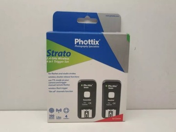 КОМПЛЕКТ ПЕРЕДАТЧИК И ПРИЕМНИК PHOTTIX STRATO TTL ТРИГГЕР ДЛЯ CANON