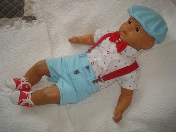 КОМПЛЕКТ ЛЕТНЕЙ ОДЕЖДЫ / КРЕЩЕНИЕ / СВАДЬБА / ШОРТЫ 62