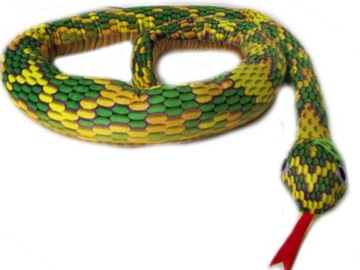 duży WĄŻ pluszowy ŻMIJA GAD długi 220 cm MASKOTKA
