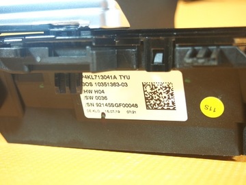 AUDI E-TRON 55 4KE 25KM HLAVICE ŘAZENÍ PANEL 4KL713041A / 4KL713321