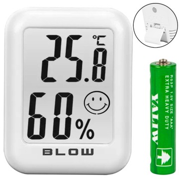 TERMOMETR LCD MINI STACJA POGODOWA POGODY HIGROMETR ZESTAW MAGNES BATERIA
