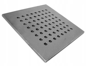 RUSZT ŻELIWNY DO KOMINKA DZIURKOWANY PIECA KOMINKOWY 35 X 35 GRUBY