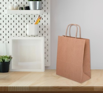 Пакет бумажный А5 18х8х22,5 коричневый 20 шт.