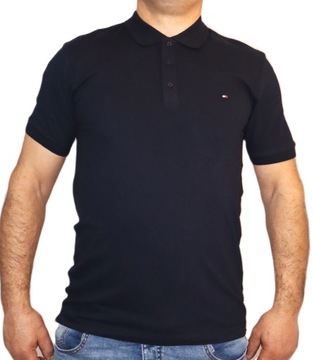 Tommy Hilfiger koszulka polo granat poloshirt XL