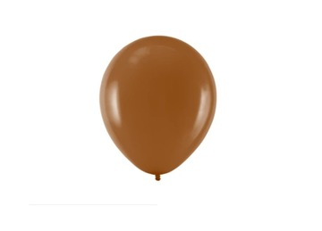Balony brązowe 10 sztuk 26 cm lateksowe