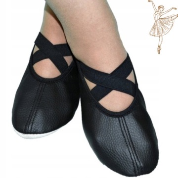 BALETKI BALERINKI TANIEC FITNESS RYTMIKA 40 CZARNE