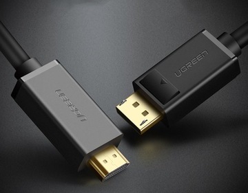 Кабель DisplayPort HDMI UGREEN FullHD 3 м