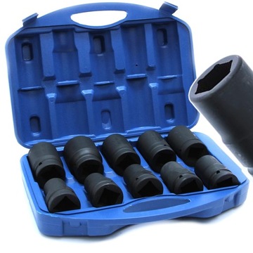 NASADKI UDAROWE KLUCZE 1'' ZESTAW NASADEK 17-41mm