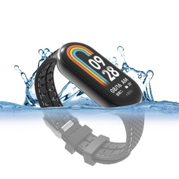 СПОРТИВНЫЙ РЕМЕНЬ, БРАСЛЕТ, РЕМЕСЛ ДЛЯ СМАРТБЭНДА XIAOMI MI BAND 8 - ЧЕРНЫЙ