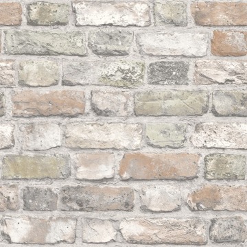 tapeta szaro beżowa cegła kamień 3D stary mur