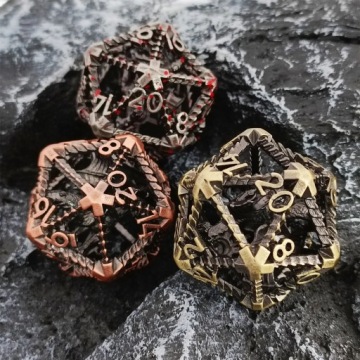 КРОВАВЫЙ ДРАКОН ПРОКЛЯТЫЙ В КОСТИ ЗАКРЫТЫЙ МЕТАЛЛ КОСТИ K20 RPG