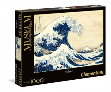 Puzzle 1000 el. Hokusai Wilka fala w Kanagawie Clementoni 39378