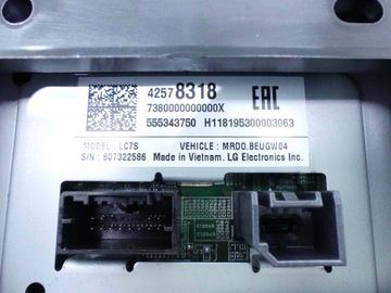 DISPLEJ OBRAZOVKA AUTORÁDIO OPEL ASTRA V K 15-19
