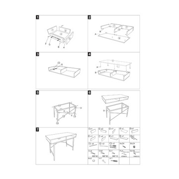 Туалетный столик письменный С БЕЛЫМИ ящиками из скандинавского дуба