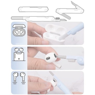 Набор для чистки клавиатуры и наушников 7 в 1