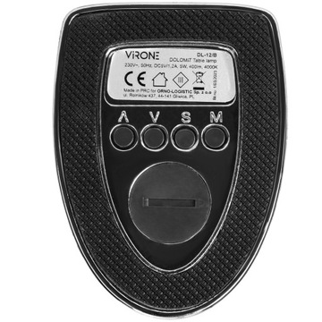 Lampka Biurkowa Szkolna na Biurko LCD Data Zegar Temperatura Budzik Czarna