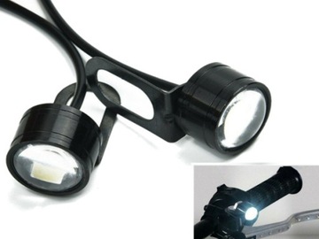 2x REFLEKTOR LAMPA LED MOTOCYKL MOTOR QUAD 12V