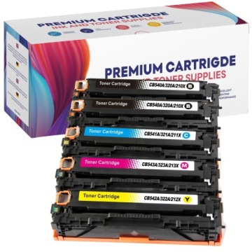 5x Toner Pro Hp CB540A CB541A CB542A CB543A CM1312