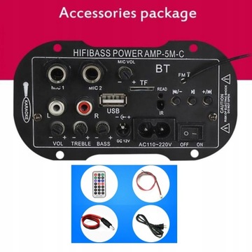 Двойная плата сабвуфера Bluetooth DIY 220 В 12 В