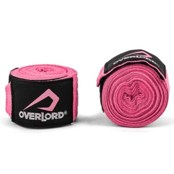 Боксерский бинт Overlord Boxing Bandage Wrap 450 см розовый