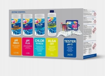 СТАРТОВЫЙ НАБОР ХИМИЧЕСКОЙ ХИМИИ ДЛЯ БАССЕЙНА 5 в 1 INTEX BESTWAY
