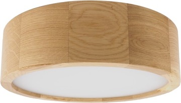 Plafon DREWNIANY Lampa Panel SUFITOWA led DĄB 27cm
