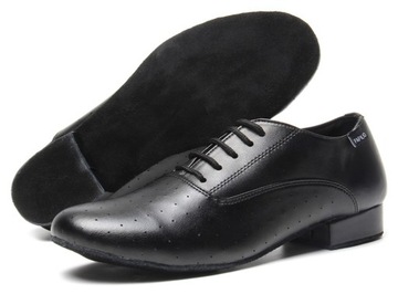 MĘSKIE BUTY DO TAŃCA TANECZNE SKÓRZANE CZERWONE