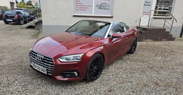 Audi A5 F5 Cabrio 2.0 TFSI 252KM 2018 Audi A5 Cabrio 2,0 benzyna 252 KM Quattro NAVI Full LED zarejestrowany 2.0, zdjęcie 1